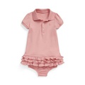 Baby Girls Ruffled Polo Short Sleeves Dress