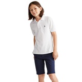 Big Boys Cotton Mesh Logo Polo Shirt