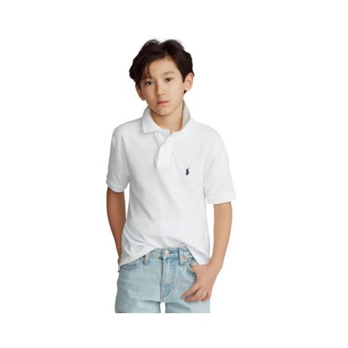 폴로 랄프로렌 Big Boys Cotton Mesh Logo Polo Shirt