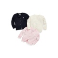 Baby Girls Cable Knit Cotton Cardigan