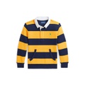 Toddler and Little BoysStriped Fleece Rugby Sweatshirt