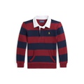 Toddler and Little BoysStriped Fleece Rugby Sweatshirt