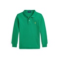 Toddler and Little Boys Cotton Mesh Long-Sleeve Polo Shirt