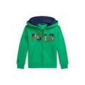 Toddler and Little Boys Corduroy Logo Fleece Full Zip Hoodie