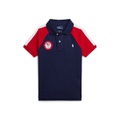 Toddler and Little Boys Team USA Cotton Mesh Polo Shirt