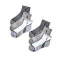 Little & Big Boys 6 Pack Marled Quarter Length Socks