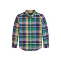 Big Boys Plaid Cotton Oxford Shirt