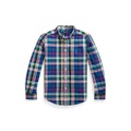 Big Boys Plaid Cotton Oxford Shirt