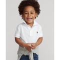 Toddler and Little Boys Cotton Mesh Polo Shirt