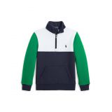 Toddler and Little Boys Logo Fleece Quarter-Zip Pullover Sweatshirt