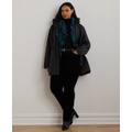 Plus Size Hooded Quilted Coat