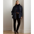 Plus Size Hooded Quilted Coat