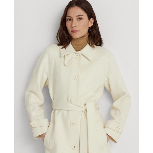 폴로 랄프로렌 Womens Single-Breasted Belted Maxi Coat