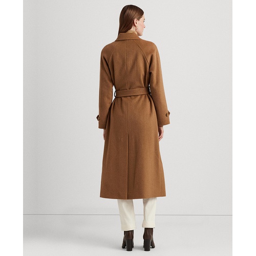 폴로 랄프로렌 Womens Single-Breasted Belted Maxi Coat