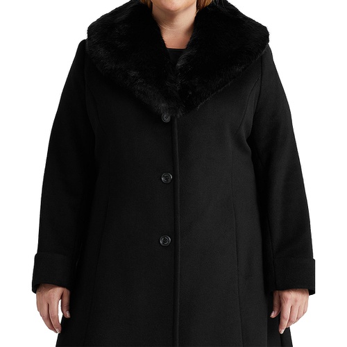 폴로 랄프로렌 Plus Size Faux-Fur-Collar Coat