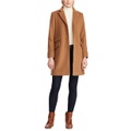 Petite Notched-Collar Walker Coat