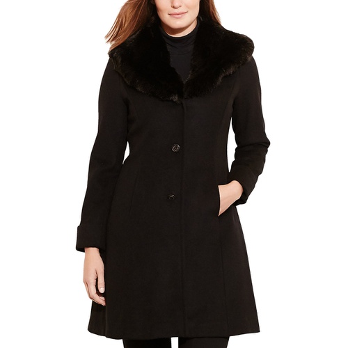 폴로 랄프로렌 Petite Faux-Fur-Collar Coat