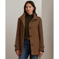 Womens Hooded A-Line Coat