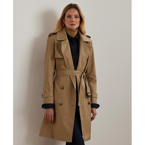 폴로 랄프로렌 Womens Belted Water-Resistant Trench Coat