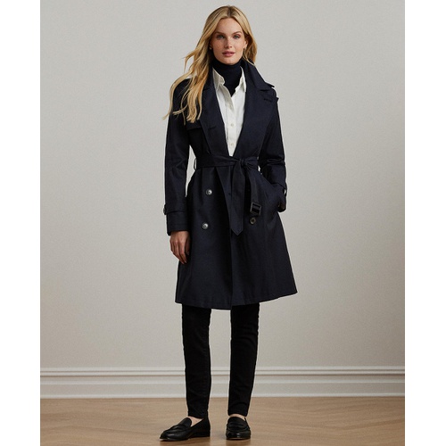 폴로 랄프로렌 Womens Belted Water-Resistant Trench Coat