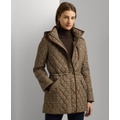 Womens Hooded Quilted Coat