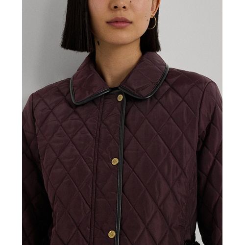 폴로 랄프로렌 Womens Quilted Velboa-Lined Coat