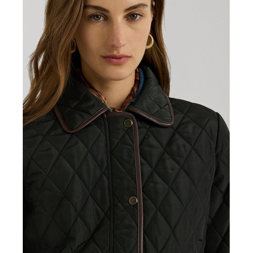 폴로 랄프로렌 Womens Quilted Velboa-Lined Coat