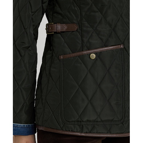 폴로 랄프로렌 Womens Quilted Velboa-Lined Coat