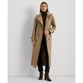 Womens Belted Maxi Trench Coat