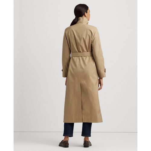 폴로 랄프로렌 Womens Stand-Collar Maxi Trench Coat