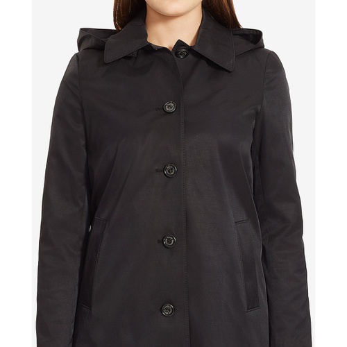 폴로 랄프로렌 Womens Plus Size Hooded A-Line Raincoat Created for Macys