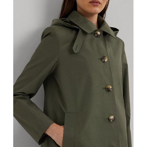 폴로 랄프로렌 Womens Hooded A-Line Raincoat