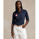 Womens Team USA Micro-Dot Mesh Quarter-Zip