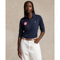 Womens Team USA Micro-Dot Mesh Quarter-Zip