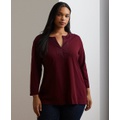 Plus Size 3/4-Sleeve Tunic