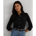 Womens Roll-Tab Sleeve Shirt