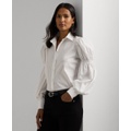 Womens Blouson-Sleeve Shirt