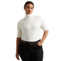 Plus Size Lightweight Turtleneck Sweater