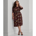 Plus Size Printed Shirtdress