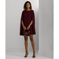 Womens Georgette Cape Dress