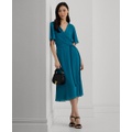 Womens Belted Georgette Dress