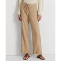 Wide-Leg Linen Pants