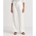 Wide-Leg Linen Pants