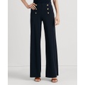 Stretch Jersey Wide-Leg Pants