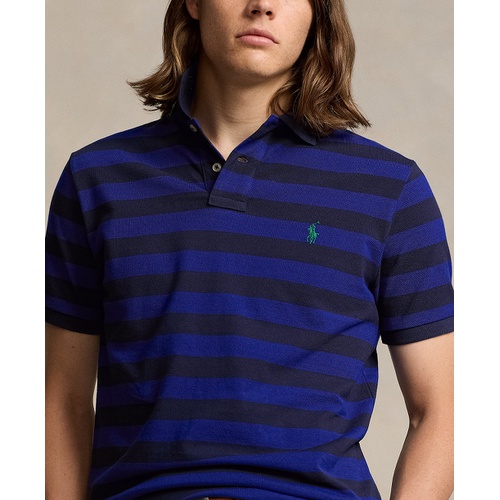 폴로 랄프로렌 Mens Classic-Fit Striped Mesh Polo Shirt