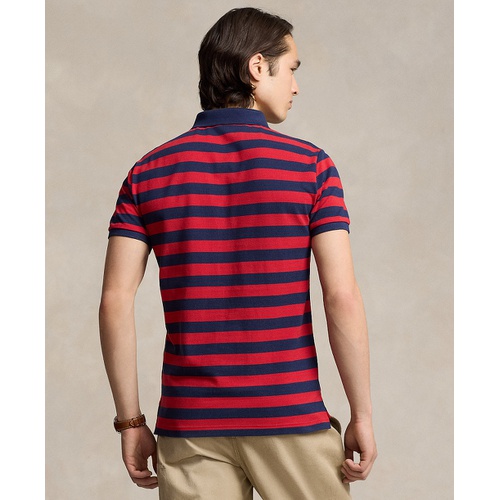 폴로 랄프로렌 Mens Classic-Fit Striped Mesh Polo Shirt