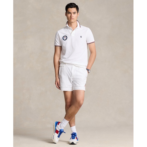 폴로 랄프로렌 Mens Team USA Custom Slim-Fit Mesh Polo Shirt