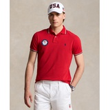 Mens Team USA Custom Slim-Fit Mesh Polo Shirt