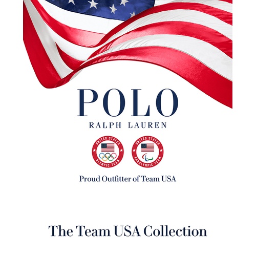 폴로 랄프로렌 Mens Team USA Custom Slim-Fit Mesh Polo Shirt