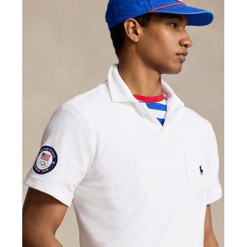 폴로 랄프로렌 Mens Team USA Classic-Fit Terry Polo Shirt